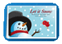 o32 snowman holiday card