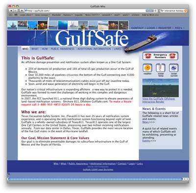 GulfSafe Flash Website